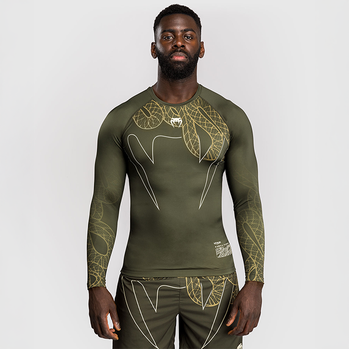 Serpenti Rashguard Lång Ärm Khaki Brons Ivory