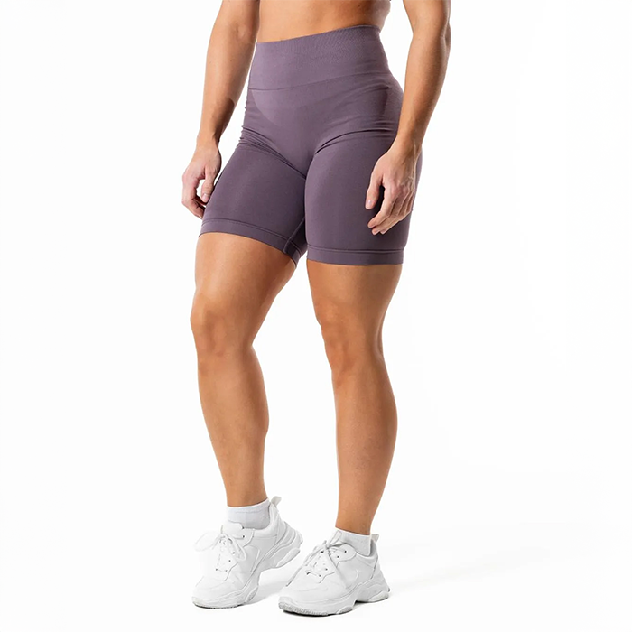 Prime Scrunch Shorts Dusty Purple