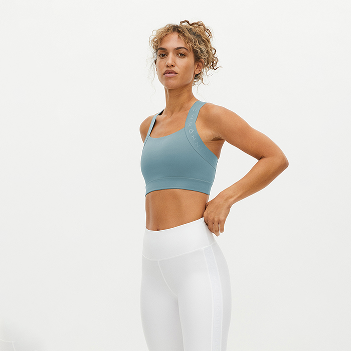 Kay Sports Bra Silver Blue