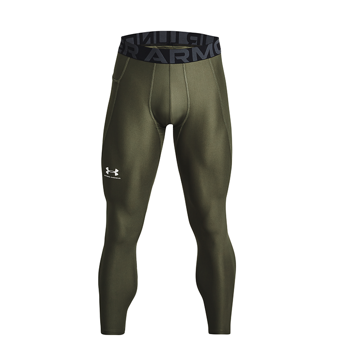 UA HG Armour Leggings, Marine OD Green