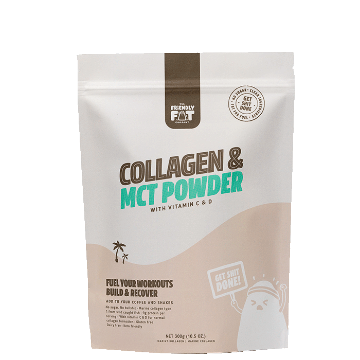 Collagen & MCT-pulver med vitamin C & D 300 g
