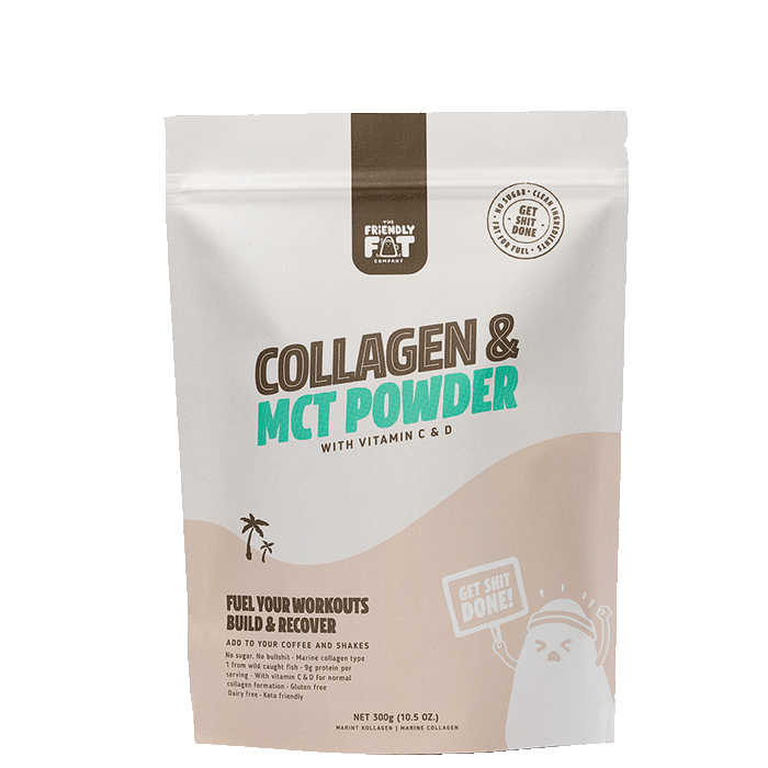 Kollagen MCT-pulver med Vitamin C D 300 g