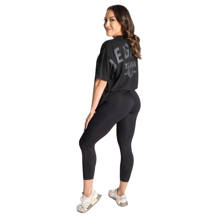Legacy Oversized T‑Shirt Tv&auml;ttad Svart