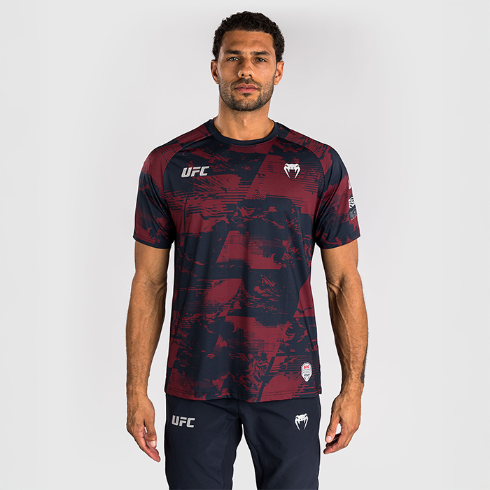 UFC Zenith by Venum Fight Week Dry Tech T shirt Bl&aring; R&ouml;d Gr&aring;