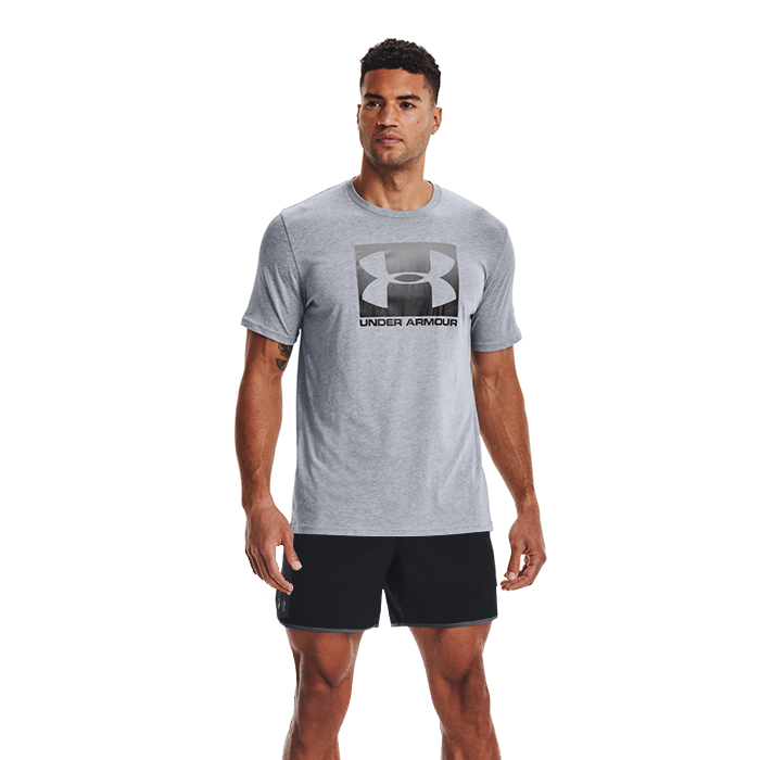 UA Boxed Sportstyle SS UA HIIT Woven 6in Shorts