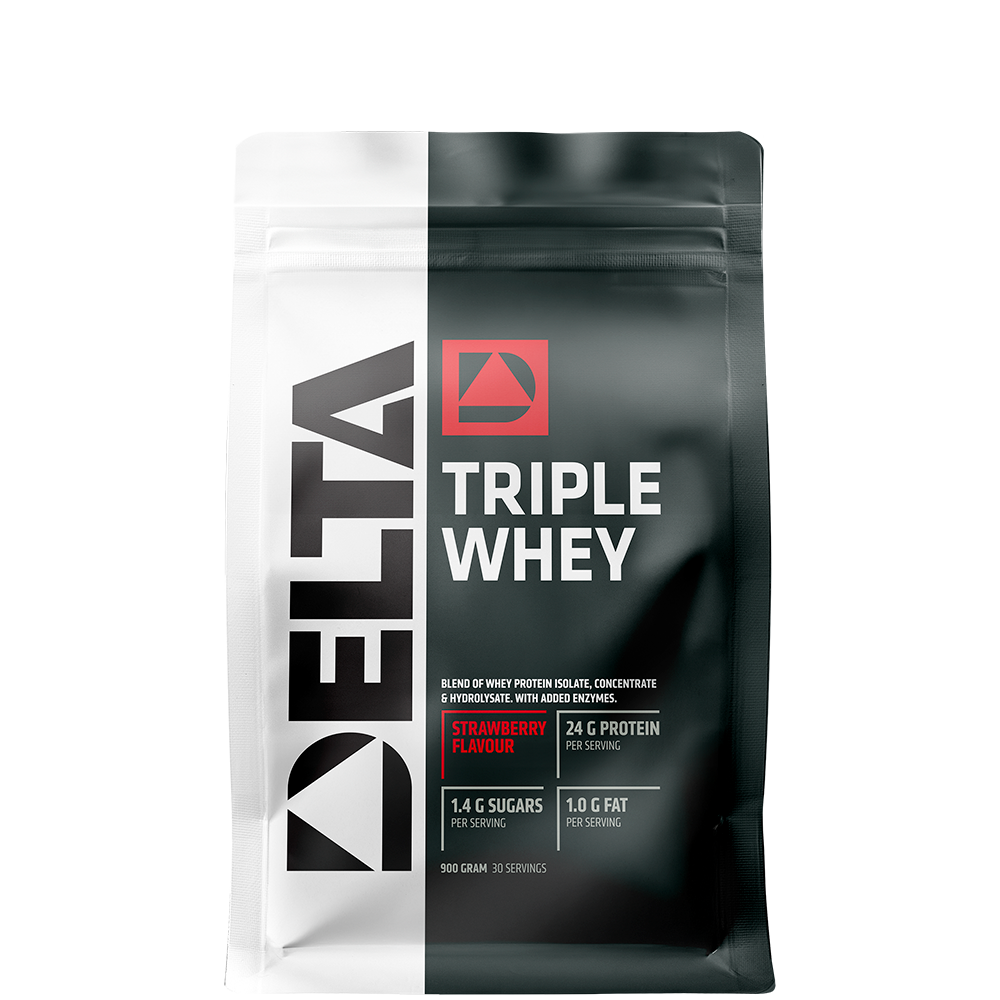 Delta Nutrition Triple Whey Vassleprotein 900 g