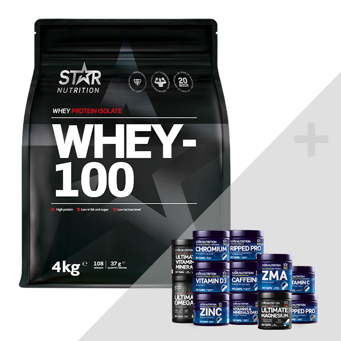 Whey-100 Vassleprotein 4 kg + Bonus Produkt!