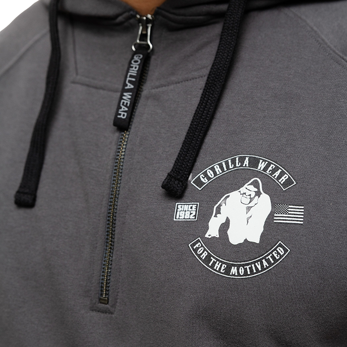 Huntley &Auml;rml&ouml;s Hoodie Gr&aring;