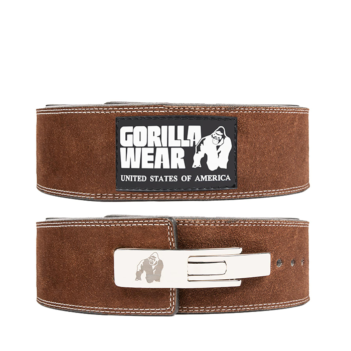 4 Inch Powerlifting Lever Belt,Brown