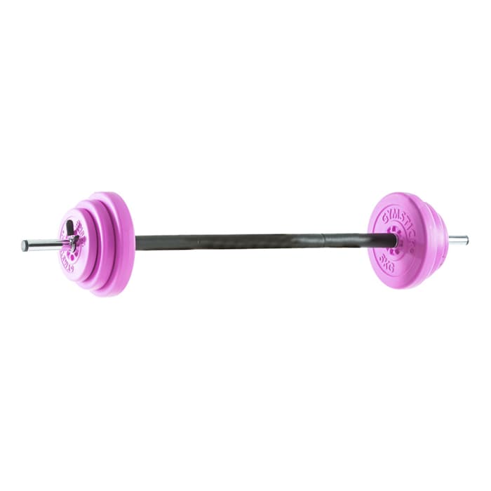 Gymstick Skivstångsset Rosa 20 kg