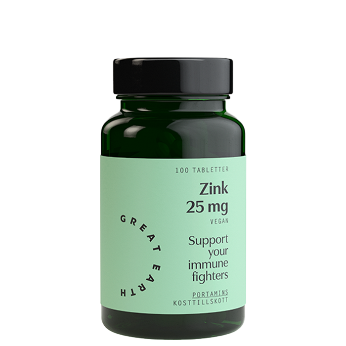 Zink 25mg 100 tabletter