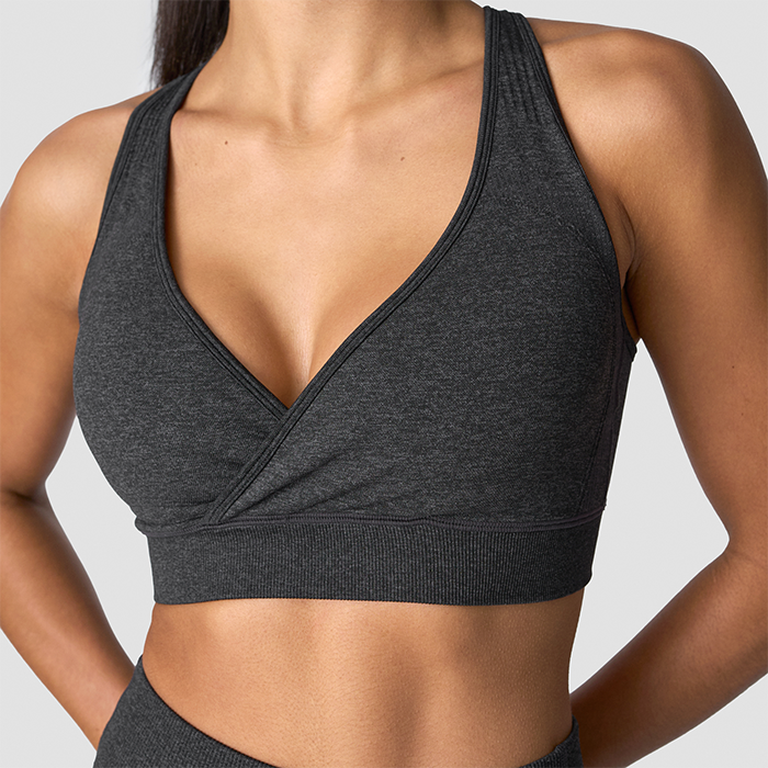Soft Seamless Justerbar Sport-bh Grå