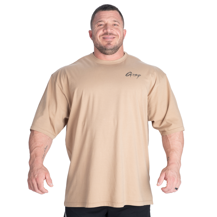 Washed T-shirt Beige