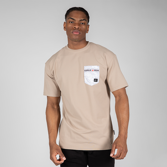 Gorilla Wear Dover Oversized T-shirt Beige