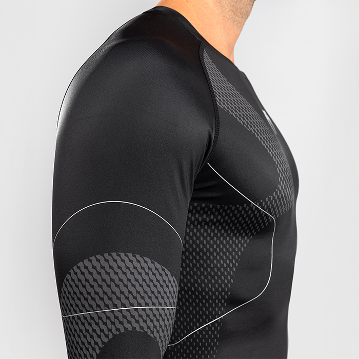 Nexus Rashguard L&aring;ng &Auml;rm Svart Silver