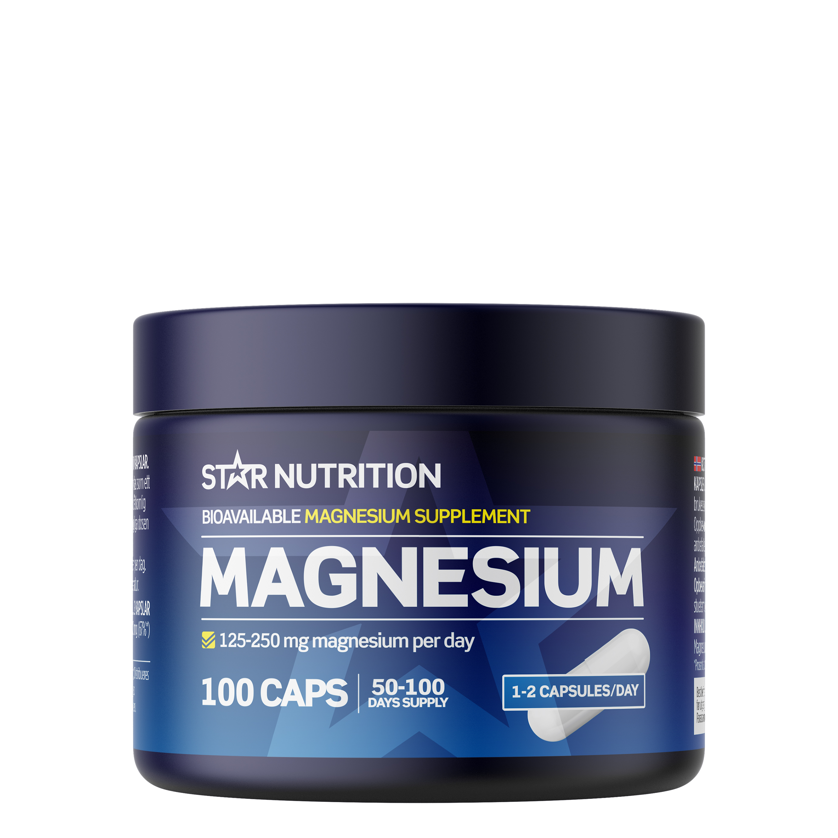 Magnesium 100 kapslar - Star Nutrition