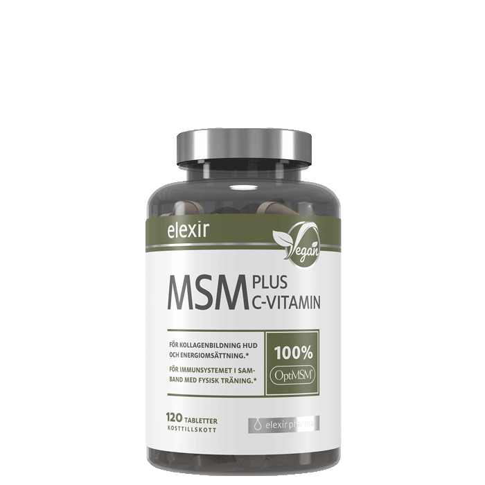 Elexir Pharma MSM + C Vitamin 120 tabletter