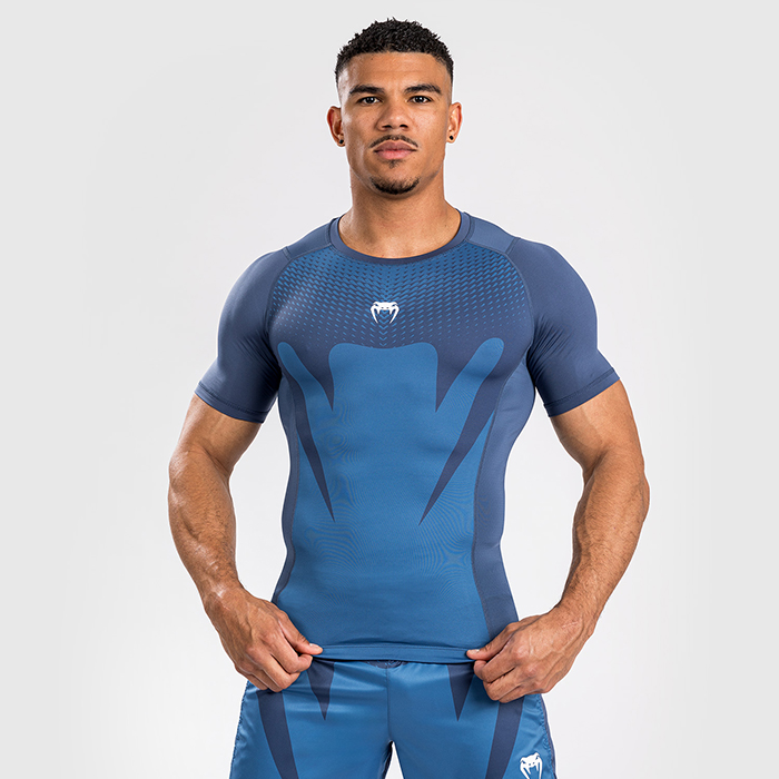 Attack Kortärmad Rashguard Blå