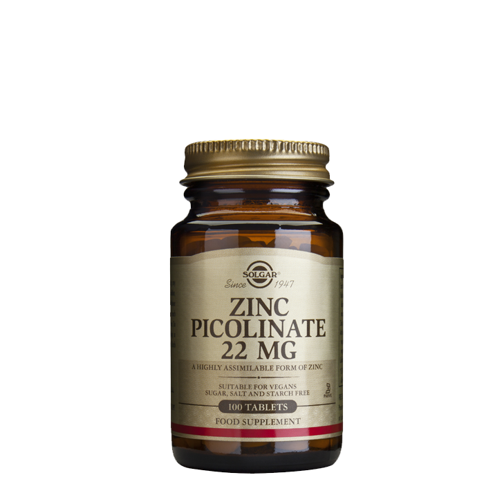 Solgar Zinc Picolinate 22 mg 100 tabletter