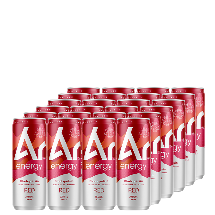 24 x Ár Energy, 330 ml, RED Blodapelsin