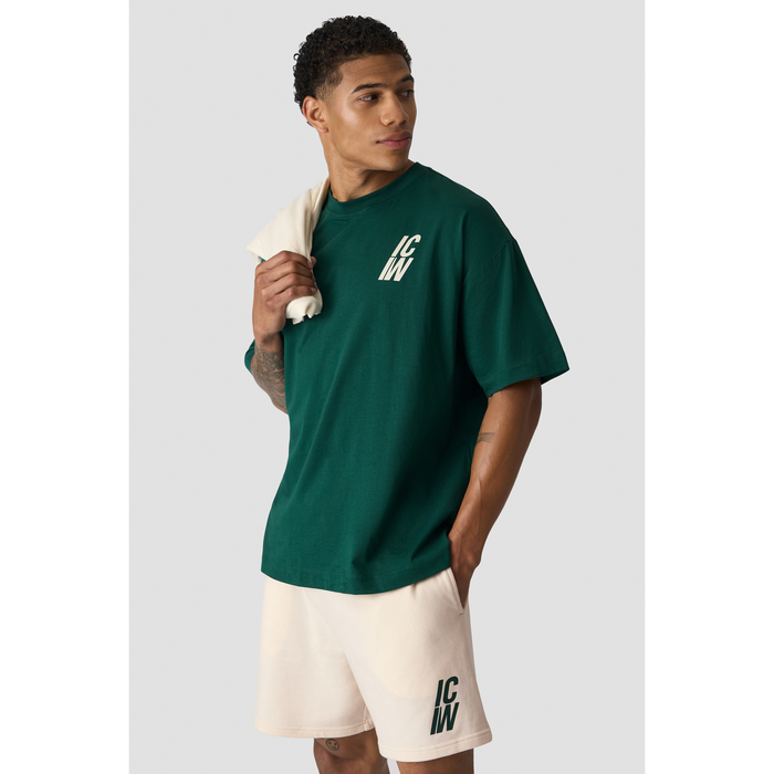 Everyday Oversized T-shirt Print Grön
