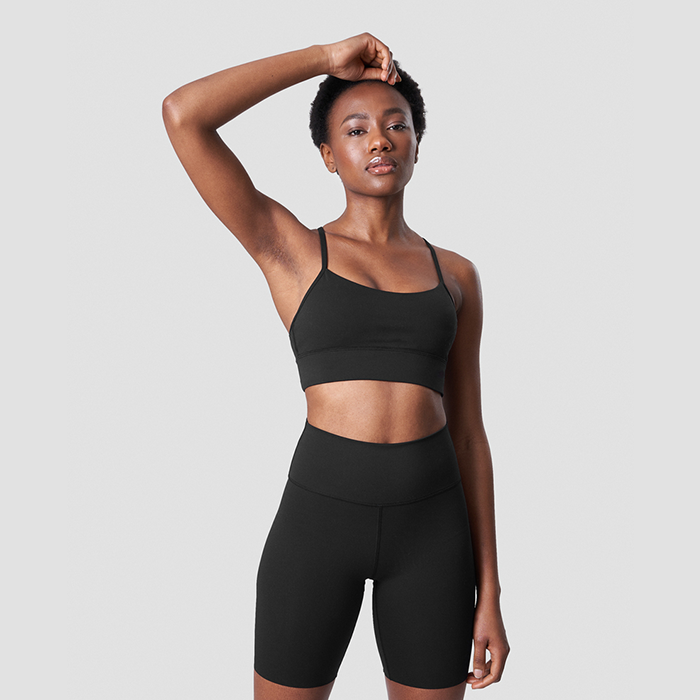 Nimble Strappy Sports Bra, Black