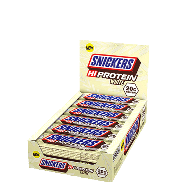 12 x Snickers Protein Bar, 57 g, White