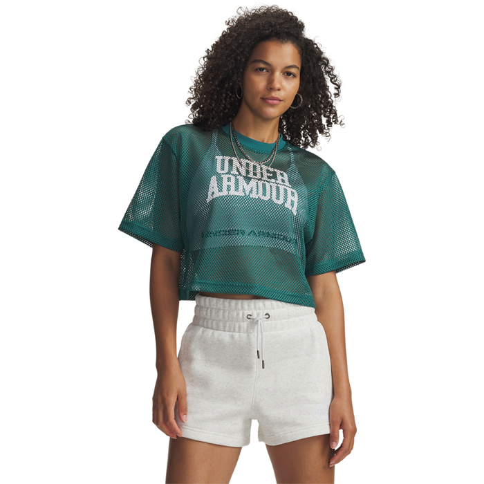 Football Mesh Crop Tee Grön