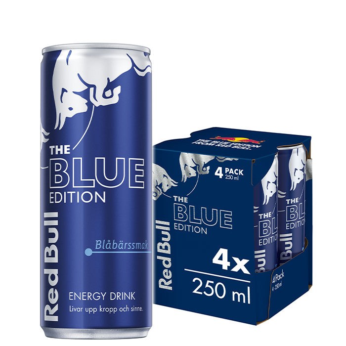 4 x Red Bull Energidryck 250 ml Blue Edition