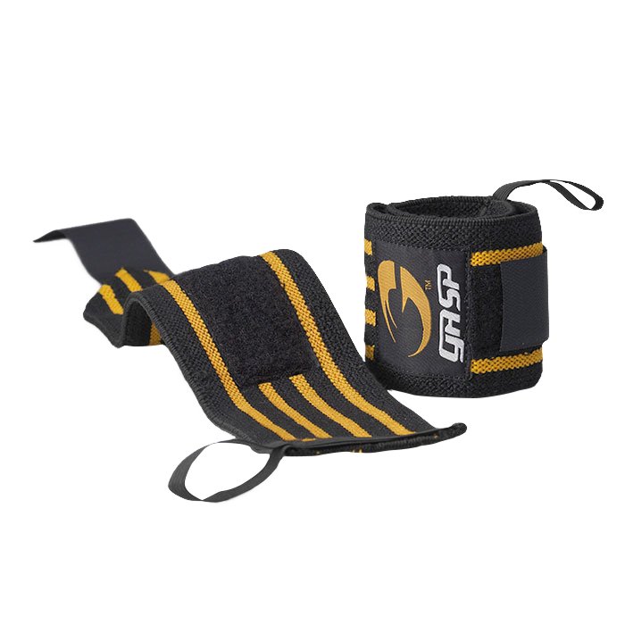 Hardcore Wrist Wraps Black/Yellow