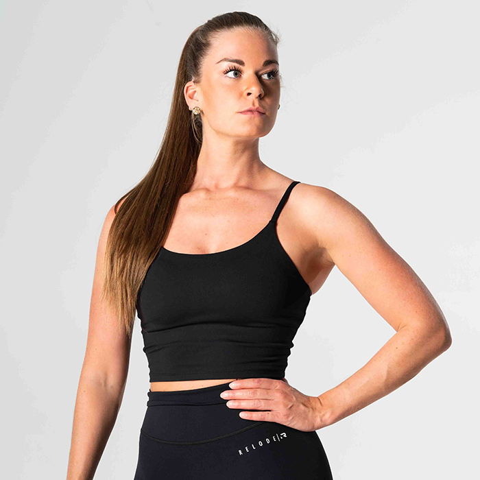 Relode Core Crop Top,Black