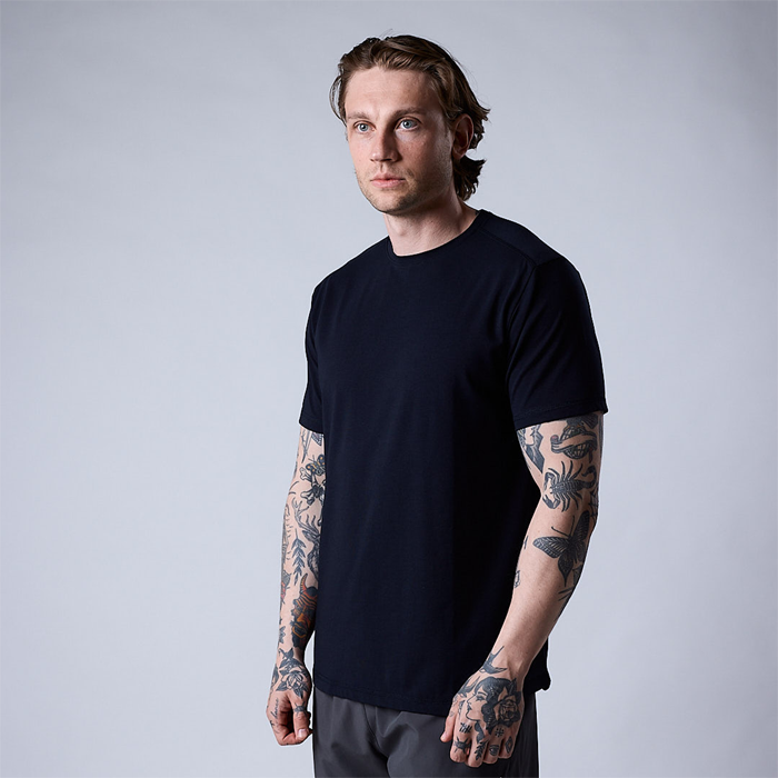 Bamboo T-shirt Marinbl&aring;