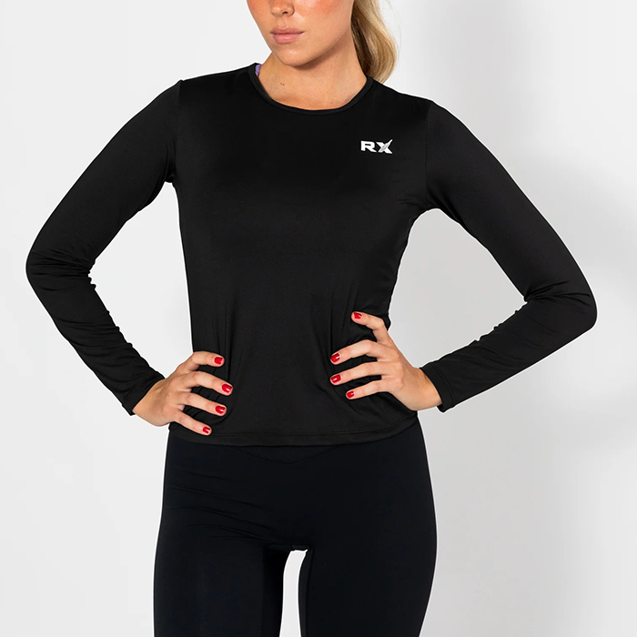 Diane Long Sleeve Top,Black