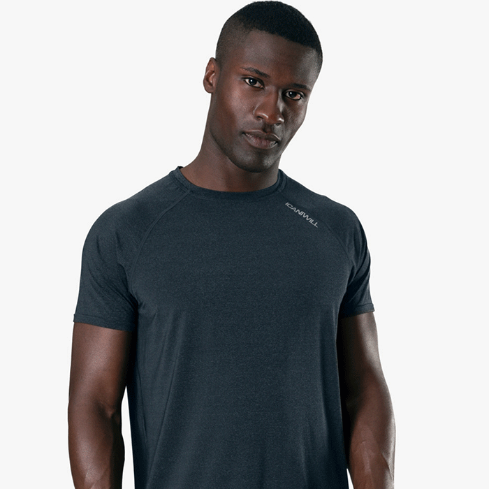Workout Melange T-shirt, Dark Grey