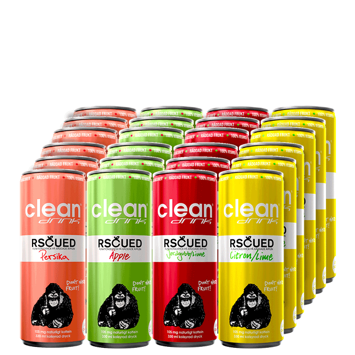 Bild av 24 x Rscued by Clean drink, Mixade smaker