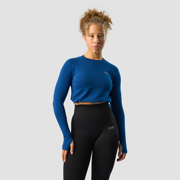 Läs mer om Define Cropped Adjustable Long Sleeve, Dark Navy