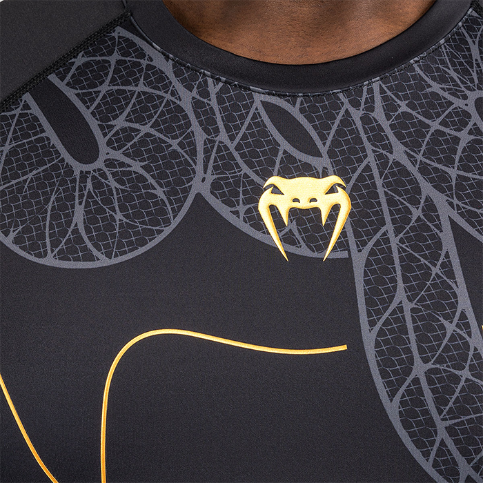 Serpenti Rashguard L&aring;ng &Auml;rm Svart Silver Guld