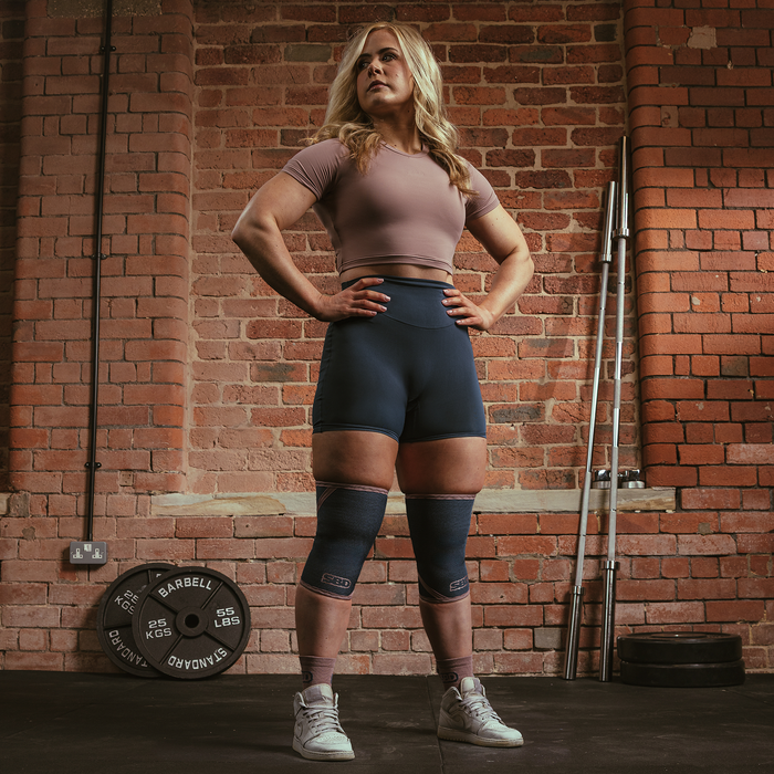 Powerlifting Knee Sleeves Kn&auml;skydd 7 mm