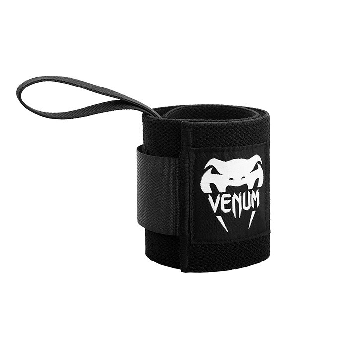 Venum Hyperlift Lifting Wrist Bands (Pair) Black