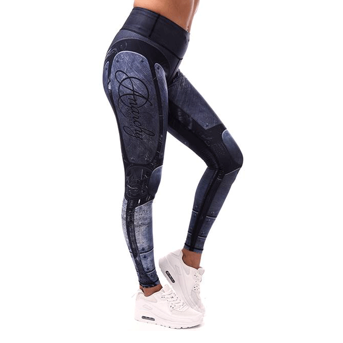 Cybersteam Compression Leggings, Black/Gray