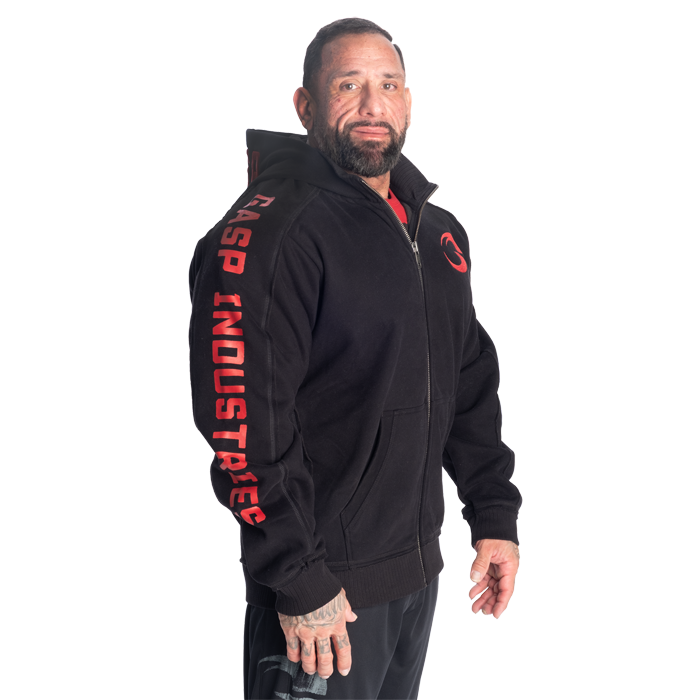 Hoodie Svart/R&ouml;d