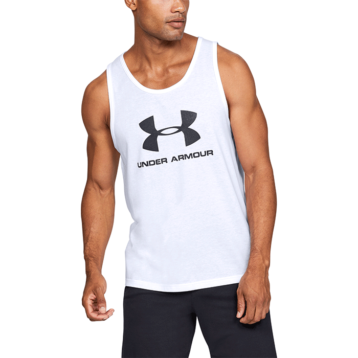Bild av UA Sportstyle Logo Tank, White