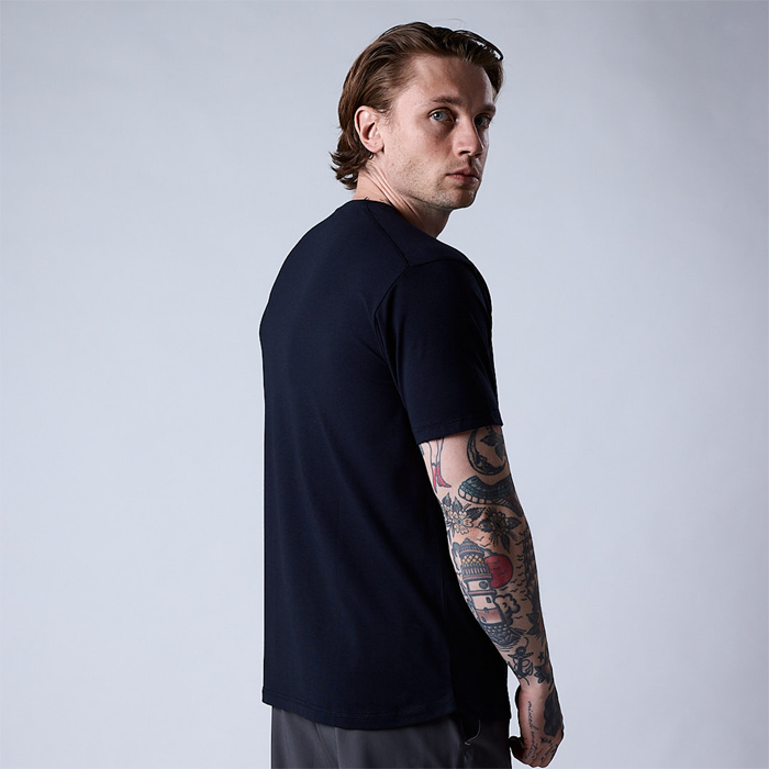 Bamboo T-shirt Marinbl&aring;