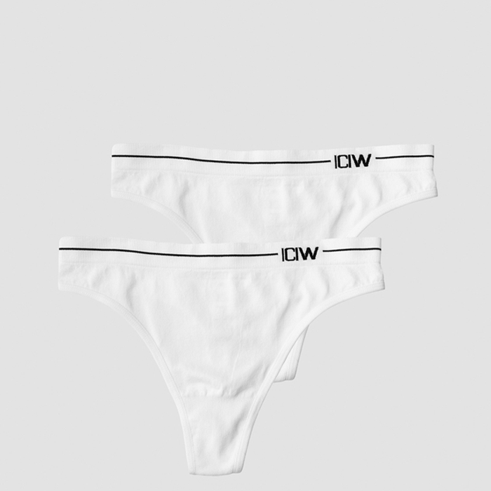 Everyday Seamless Thong 2-pack,White