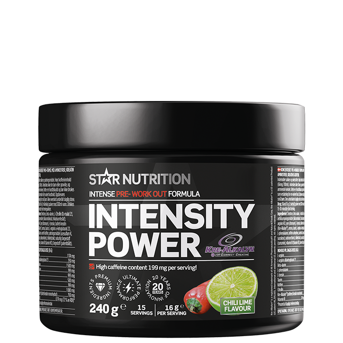 Intensity Power, 240 g, Chili-Lime, Kort datum