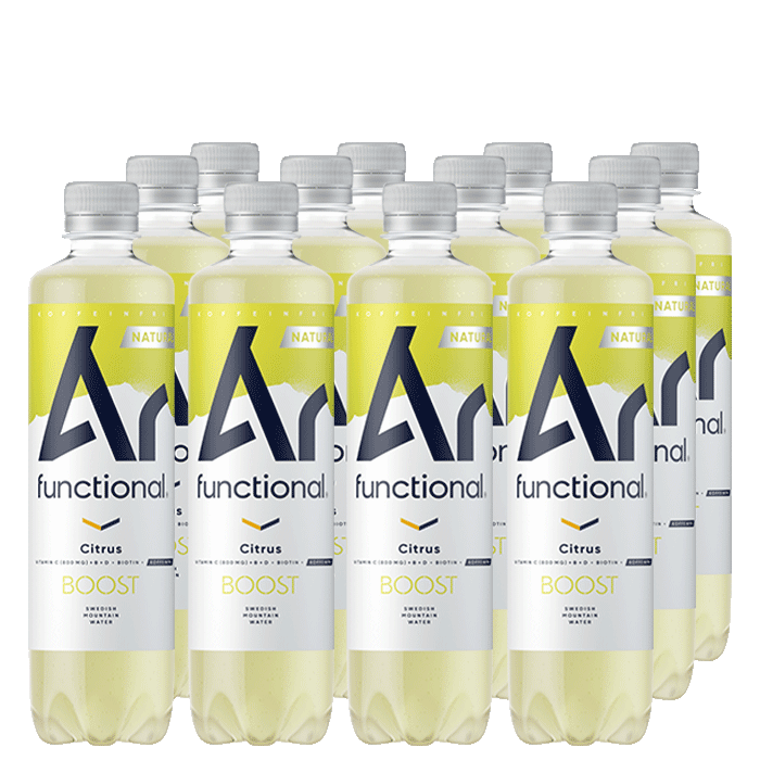 12 x Ár functional, 500 ml, Natural Koffeinfri