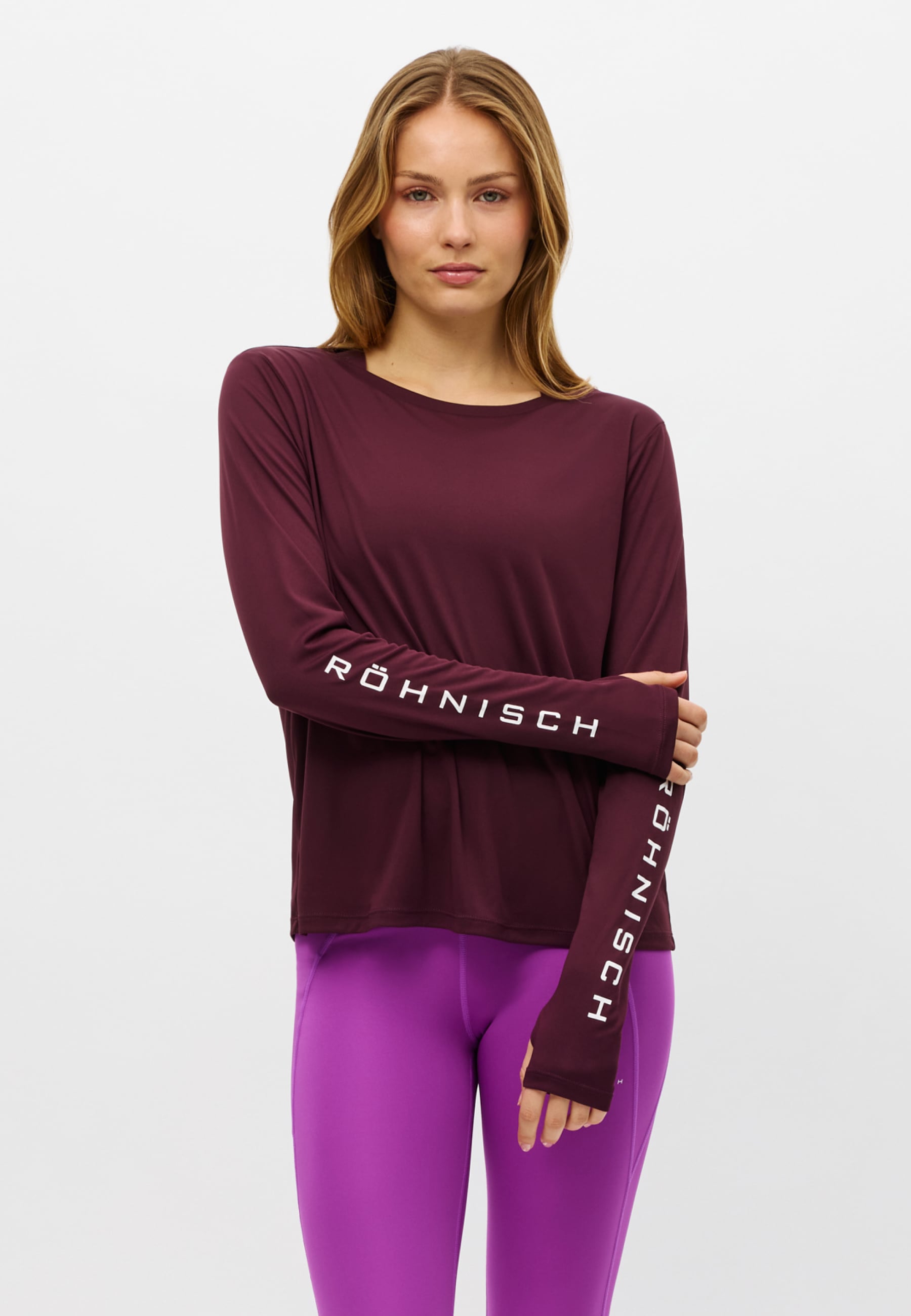 Team Logo Long Sleeve Lila