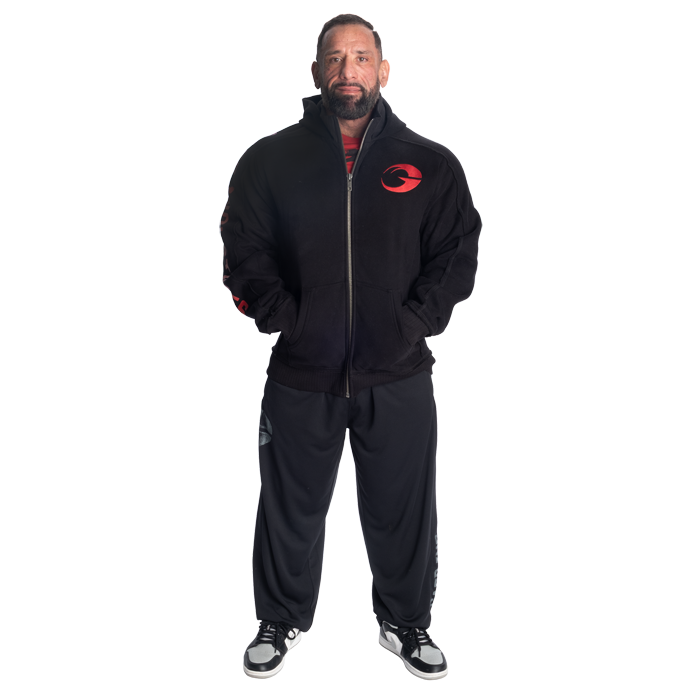 Hoodie Svart/R&ouml;d