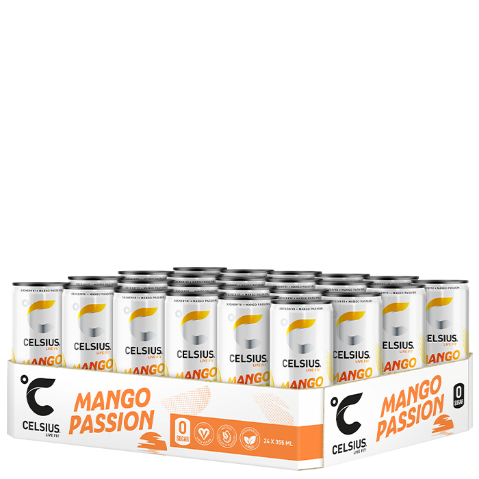 24 x Celsius Energidryck 355 ml Mango Passion