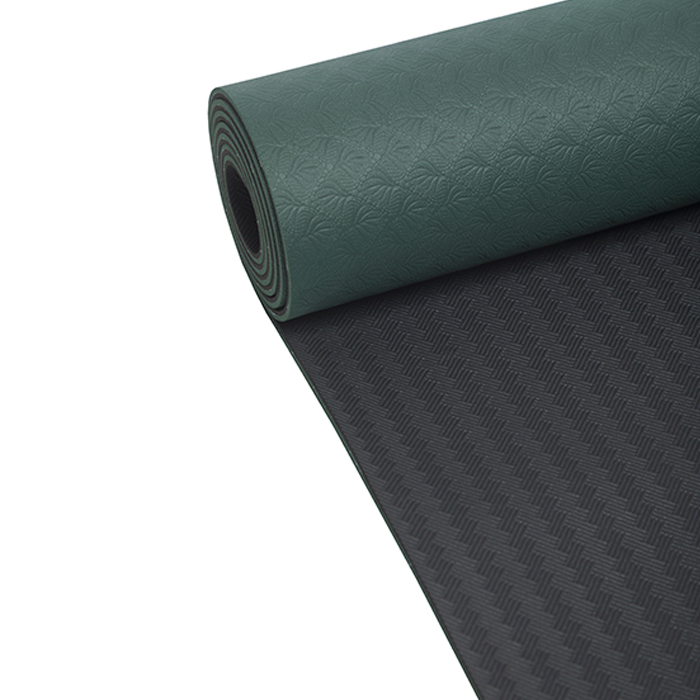 Yogamatta Position 4 mm Gr&ouml;n Svart